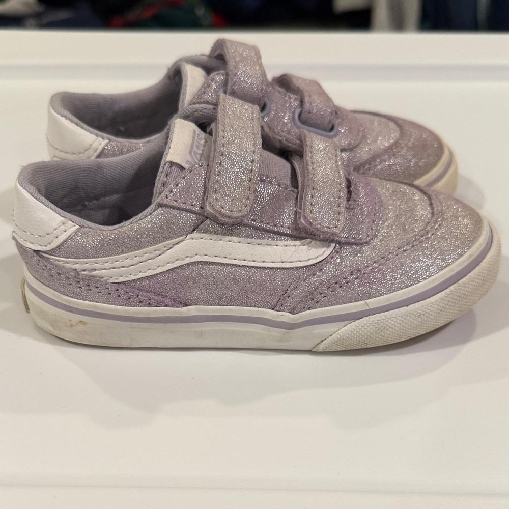 Vans Purple Glitter Toddler Sneaker 9T